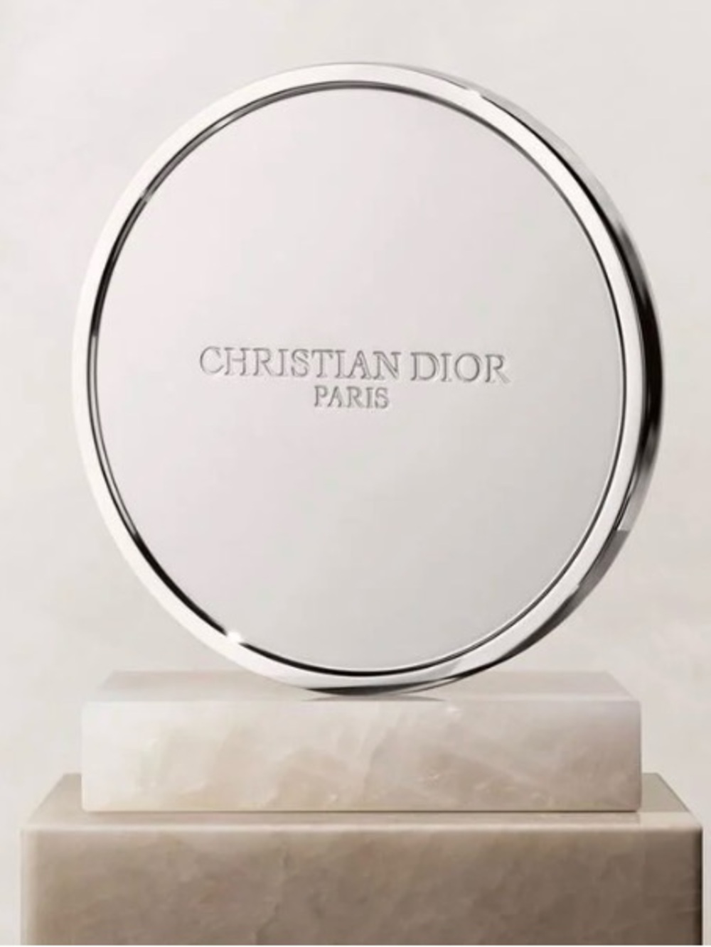 DIOR SILVER CANDLE STAND, NEW IN BOX